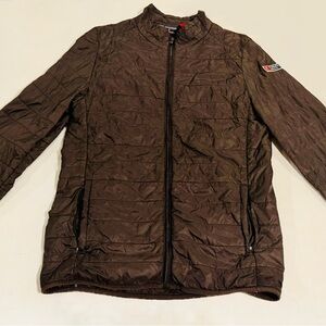 Stangata d’Ampezzo Quilted Women’s Jacket Brown | Lightweight Zip Coat XL